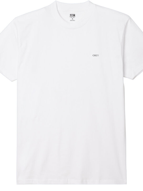 Obey T-shirt homme obey ripped icon white