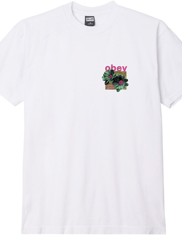 Obey T-shirt homme obey seeds grow white