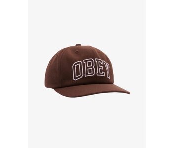 Casquette homme academy 6 panel snapback  chocolate