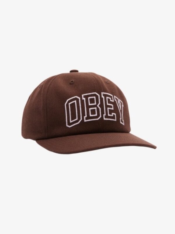 Obey Casquette homme academy 6 panel snapback  chocolate