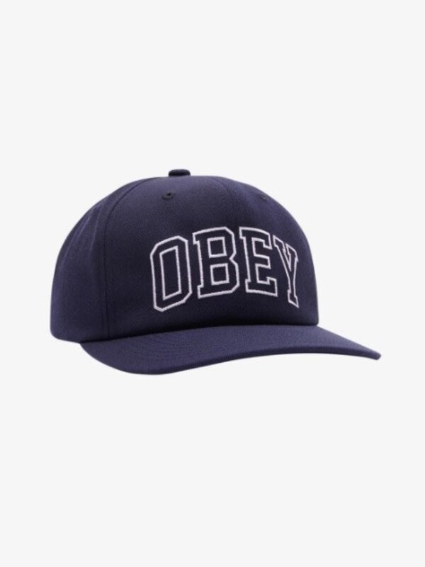Obey Casquette homme academy 6 panel snapback  navy