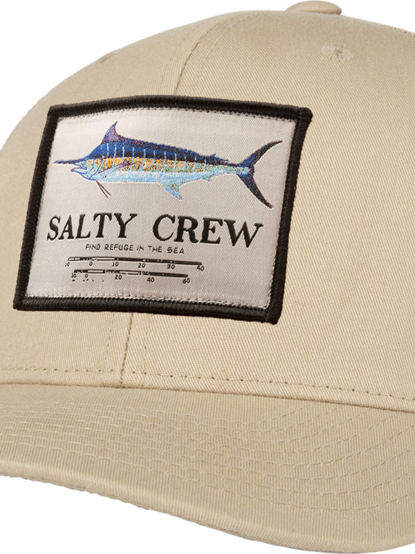 salty crew Casquette homme marlin mount retro trucker khaki