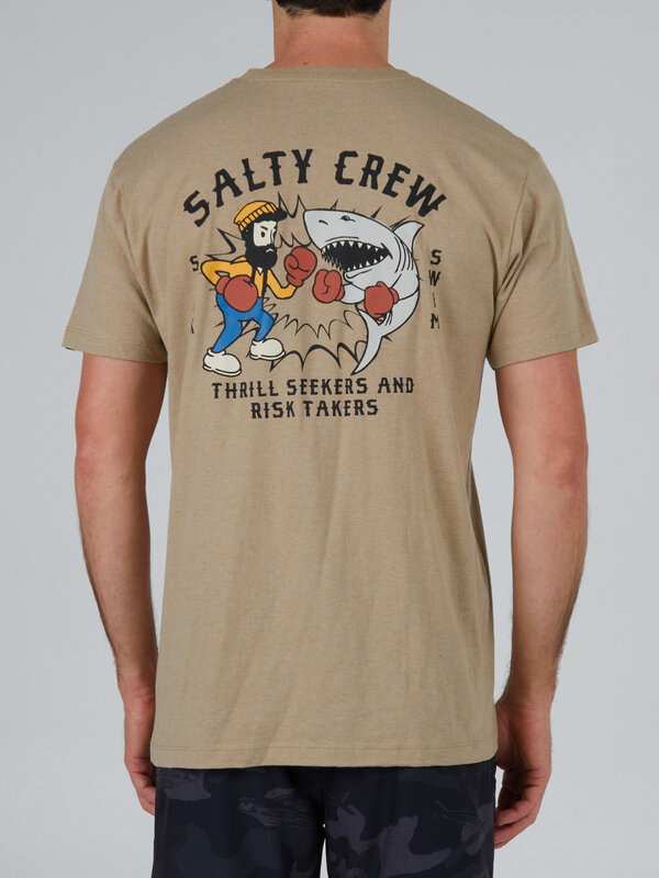 salty crew T-shirt junior  fish fight bone