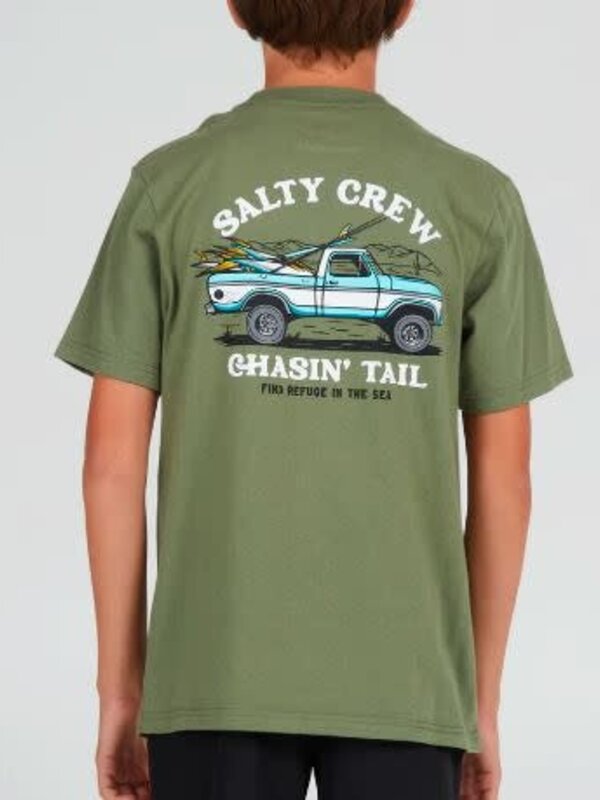 salty crew T-shirt junior off road  sage green