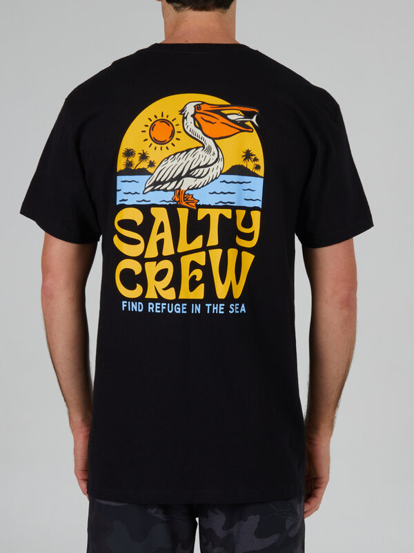 salty crew T-shirt homme seaside classic black
