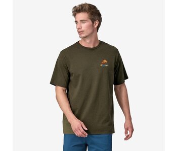 T-shirt homme take a stand responsibili-tee bayou badge: basin green