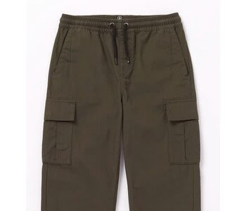 Pantalon junior march cargo elastic waist wren