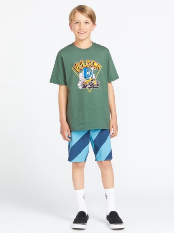 volcom T-shirt toddler hot rodder fir green