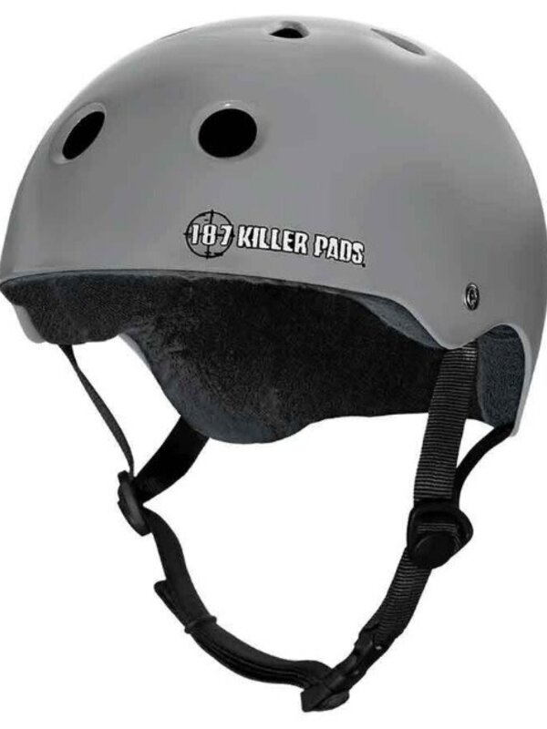 187 Killer Pads Casque skateboard sweatsaver matte charcoal