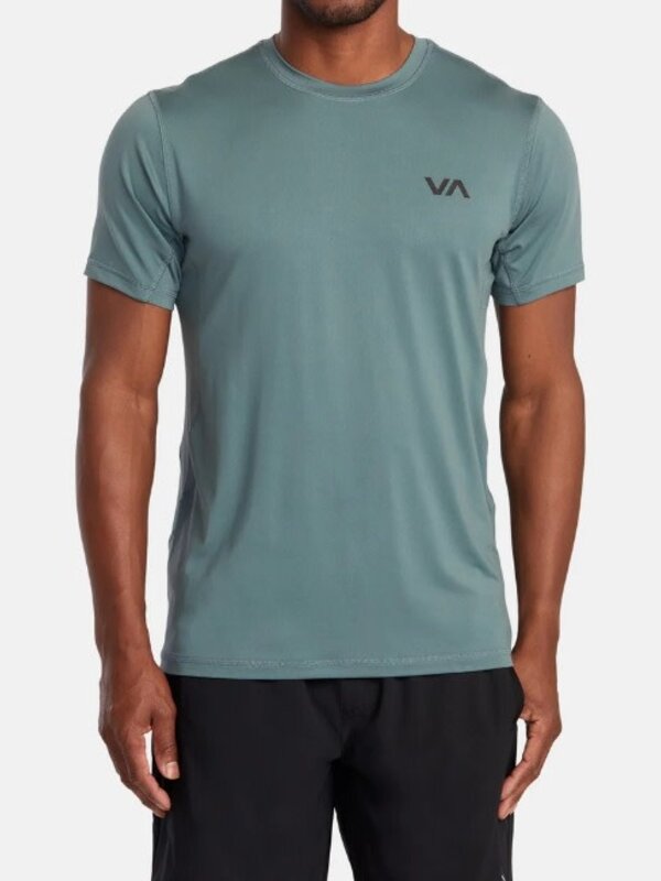 rvca T-shirt homme sport vent performance pine grey