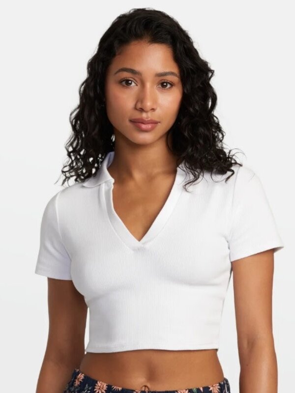 rvca Polo femme chase polo white