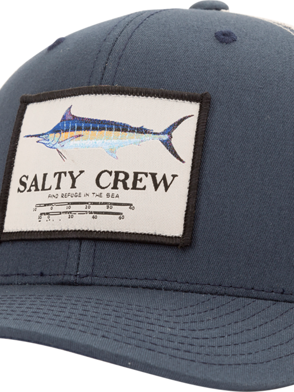 salty crew Casquette homme marlin mount retro trucker navy/silver