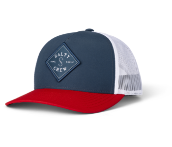 Casquette homme sealine retro trucker navy/red/white