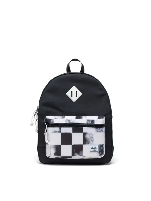 herschel Sac à dos heritage youth black distressed checker