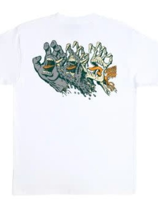 Santa Cruz T-shirt homme santa cruz evolved hand white