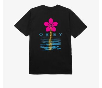 T-shirt homme obey elevated power black