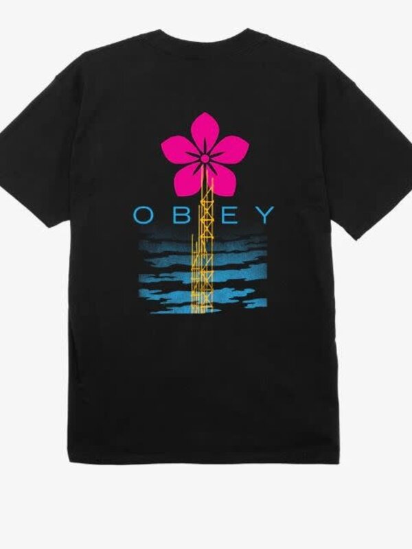 Obey T-shirt homme obey elevated power black