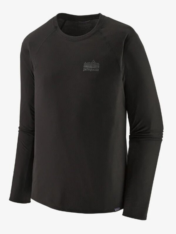 Patagonia Chandail long homme capilene cool trail strata stencil black