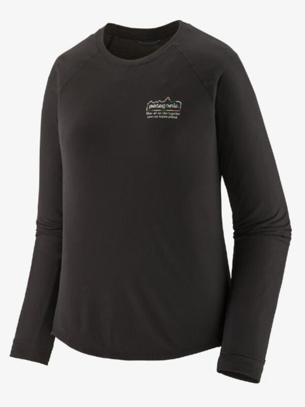 Patagonia Chandail long femme capilene cool trail unity fitz black
