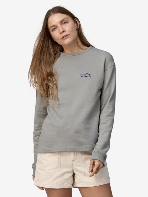 Patagonia Ouaté femme lightweight unity fitz wildrise crew salt grey