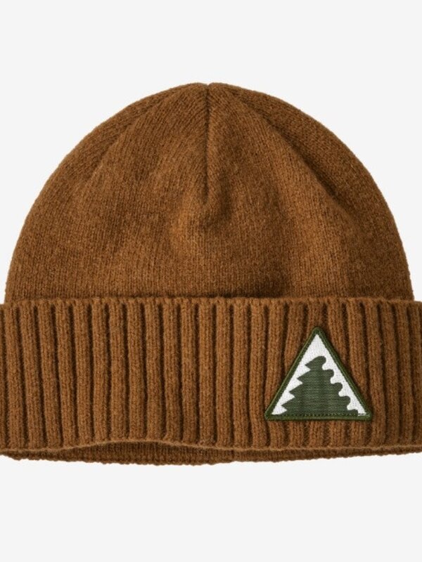 Patagonia Tuque brodeo cuffed dawn tracks patch shelter brown