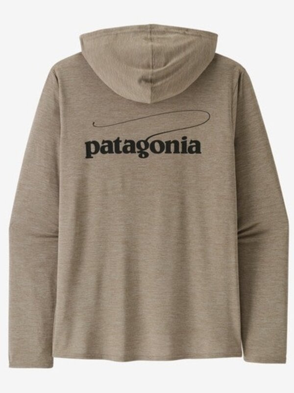 Patagonia Chandail long homme capilene cool daily graphic casting logo: seabird grey x-dye