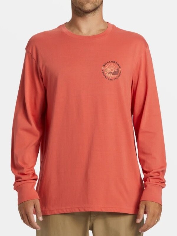 billabong Chandail long homme rockies washed red
