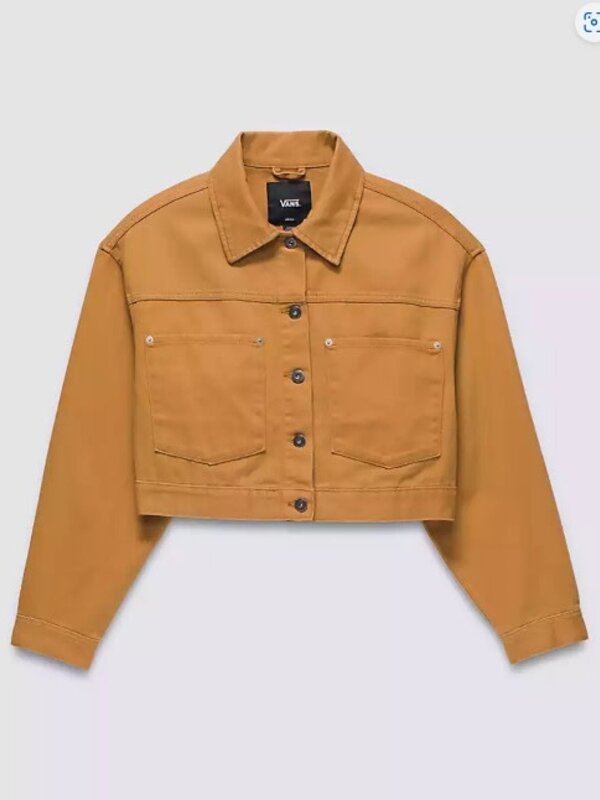 vans Manteau femme raynes crop trucker brown sugar
