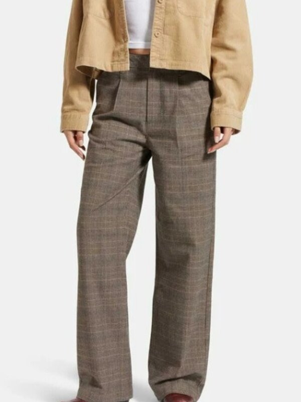 Brixton Pantalon femme lodlow trouser brown/cream houndstooth