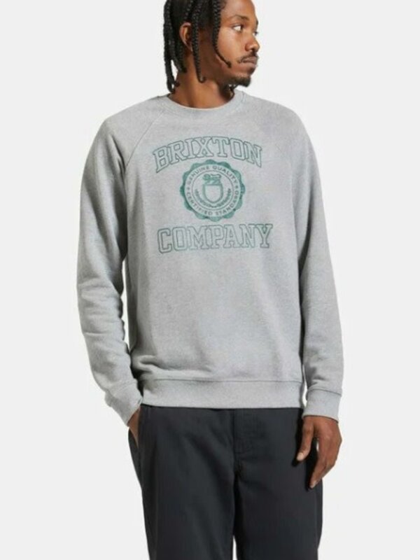Brixton Ouaté homme university broken in standard heather grey/pine needle