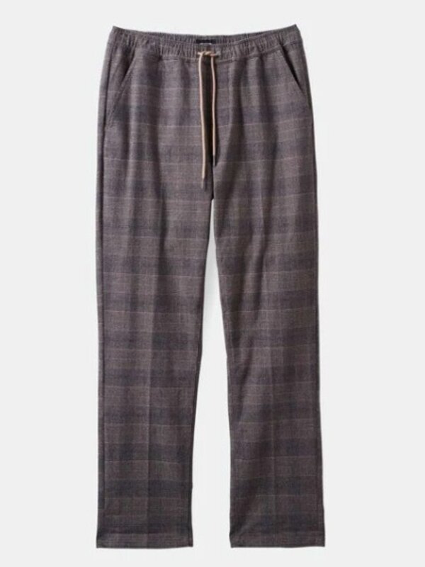 Brixton Pantalon homme broadway e-waist relaxed brown/cream houndstooth