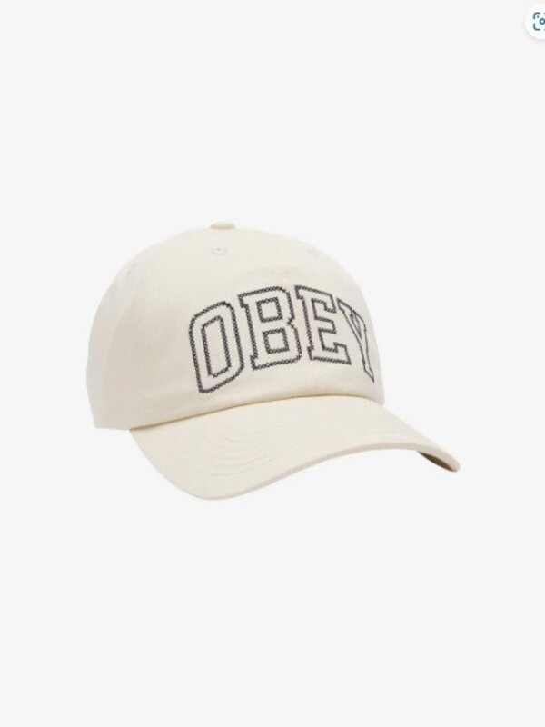 Obey Casquette collegiate strapback unbleached