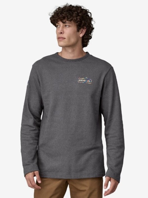 Patagonia Ouaté homme lightweight unity fitz wildrise crew ink black