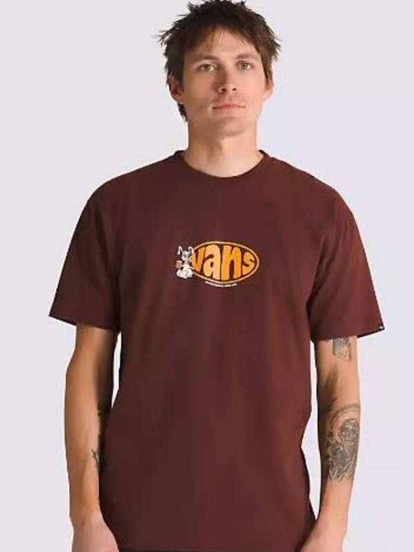 vans T-shirt homme hopper bitter chocolate