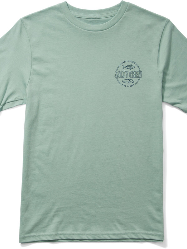 salty crew T-shirt garçon outlined mackerel