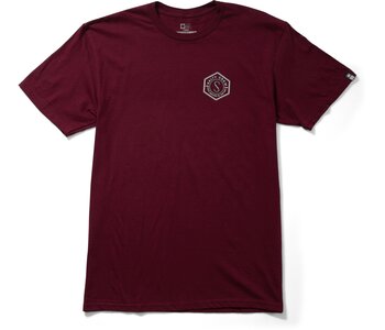 T-shirt homme hexed burgundy
