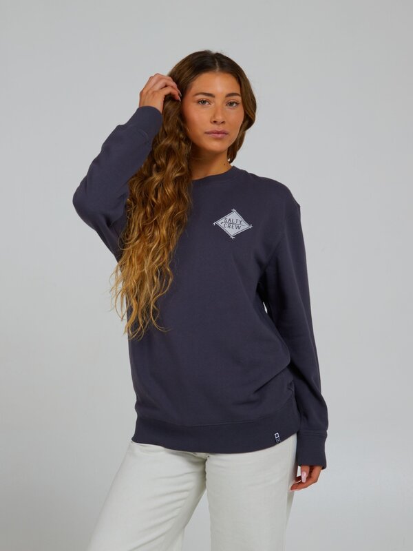 salty crew Ouaté femme board meeting crew charcoal
