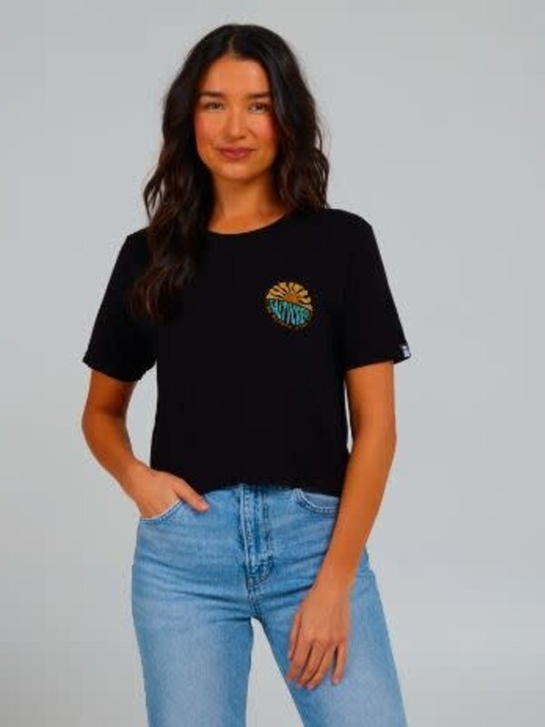 salty crew T-shirt femme sun days crop black