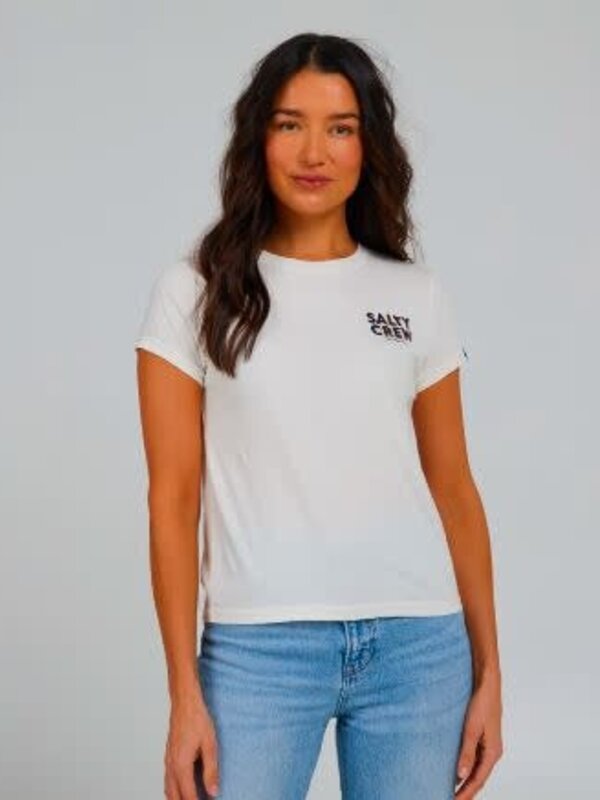 salty crew T-shirt femme jolly modern off white