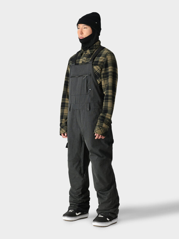686 Pantalon homme hot lap insulated bib black denim