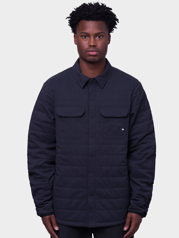 686 Manteau homme thermaldry merino snap up black