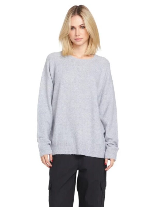 volcom Pull femme twinkle teas light grey