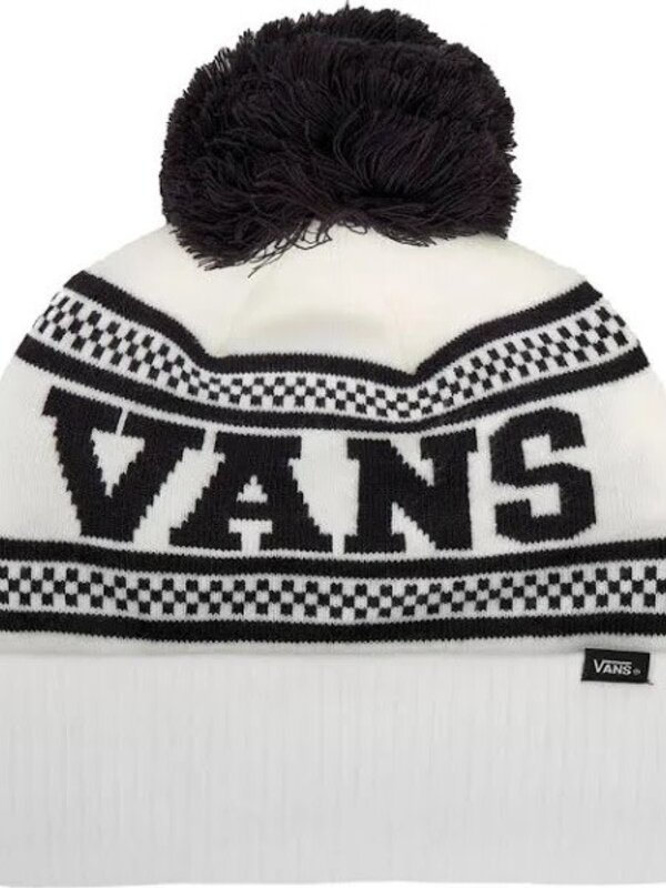 vans Tuque check pom marshmallow