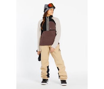 Polar femme demi zip mahogany