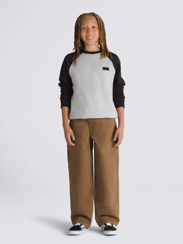 vans Jeans garçon check-5 baggy denim sepia