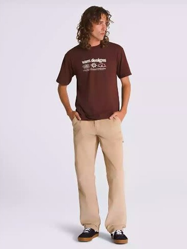 vans Pantalon homme drill chore carpenter relaxed  cord incense brown
