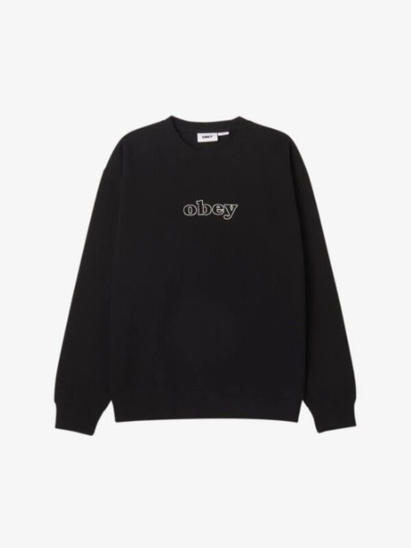 Obey Ouaté homme biggs crew black