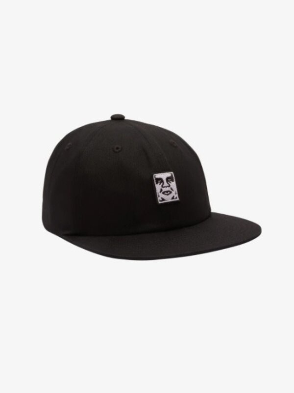 Obey Casquette icon patch panel strapback black