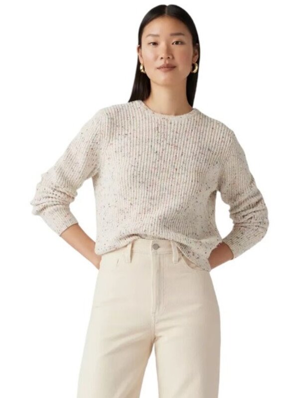 levi's Pull femme snowflake pullover sunny cream confetti