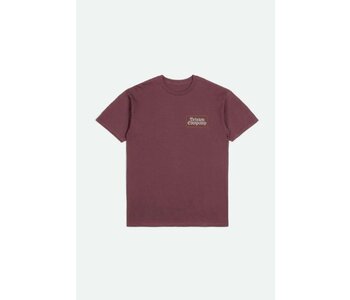 T-shirt homme norvell mahogany worn wash